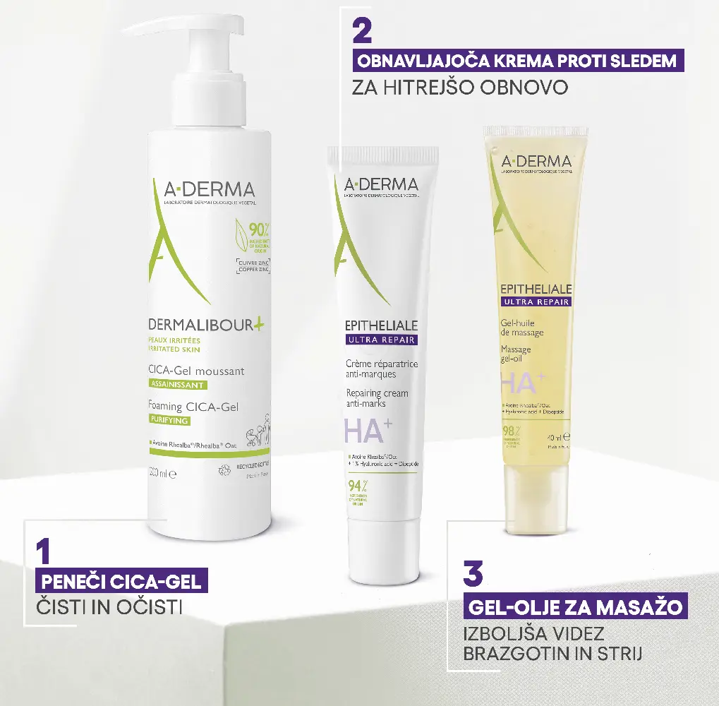 A-Derma Epithelial Ultra Repair, obnavljajoča krema proti sledem (40 ml)